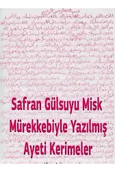 Safranla Yazılmış Korunmuş Sır Hizbi Şerifi