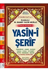 Yasin-İ Şerif (Fihristli, Mealli Ve Türkçe Okunuşlu, Mini Boy, Şamua)