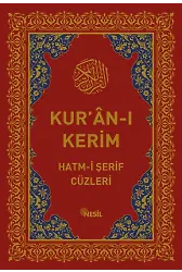 Kur'an-I Kerim Hatm-İ Şerif Cüzleri (Kutulu)