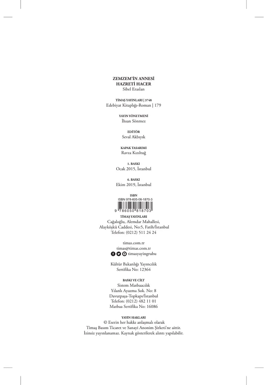 Zemzemin Annesi – Sayfa 1