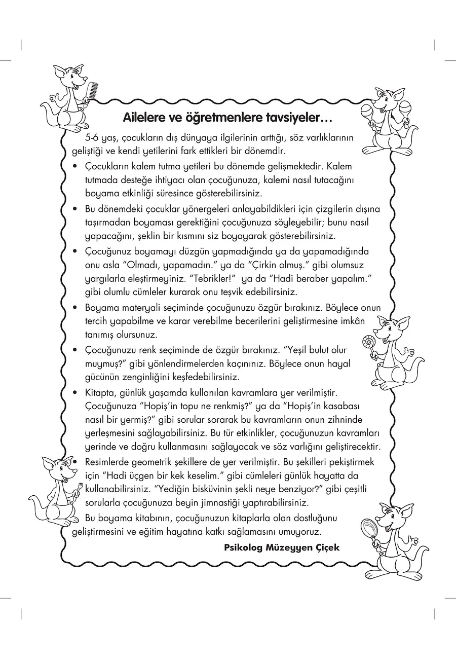 Hopiş Uyanıyor - Hopiş'le Boyama Zamanı – Sayfa 1