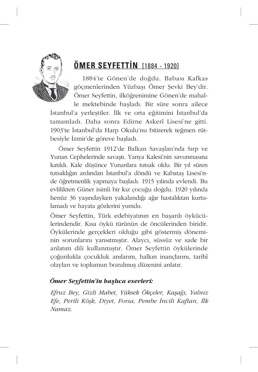 Efruz Bey - Ömer Seyfettin Dizisi – Sayfa 1