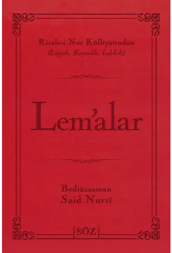 Lem'alar (Şamua, İki Renk, İthal Termo Deri Cilt Büyük Boy)