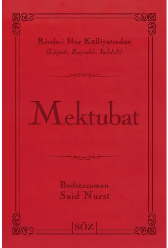 Mektubat (Şamua, İki Renk, İthal Termo Deri Cilt) (Çanta Boy)
