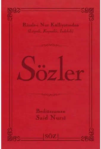 Sözler (Şamua, İki Renk, İthal Termo Deri Cilt Büyük Boy)